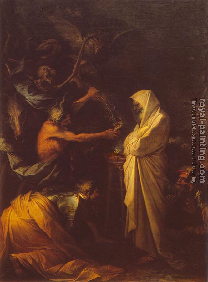 Salvator Rosa : Apparition of the spirit of Samuel to Saul